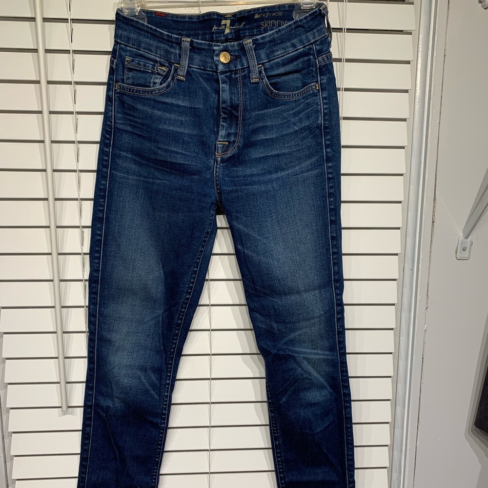 7 For All Mankind High Waist Skinny Jean